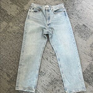 Agolde Blue Straight Jeans Vintage Look